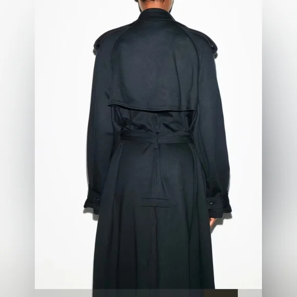 NWT SKIMS Boyfriend Fleece Oversized Trench Coat - Picture 7 of 9